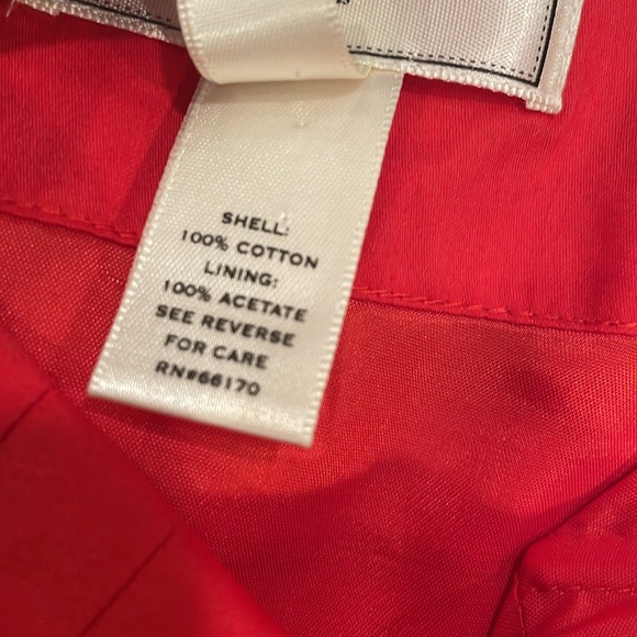 Anthropologie Red Strapless Dress - Picture 7 of 7